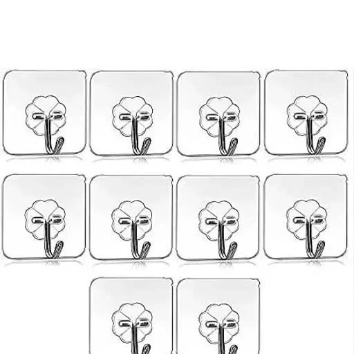 Wall Hooks for Hanging Strong Sticker Sticky Heavy Duty Home Kitchen Bathroom Ke