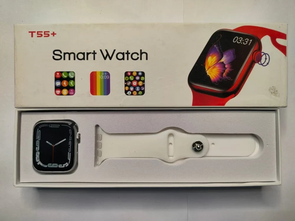 Black T55 Plus Smartwatch
