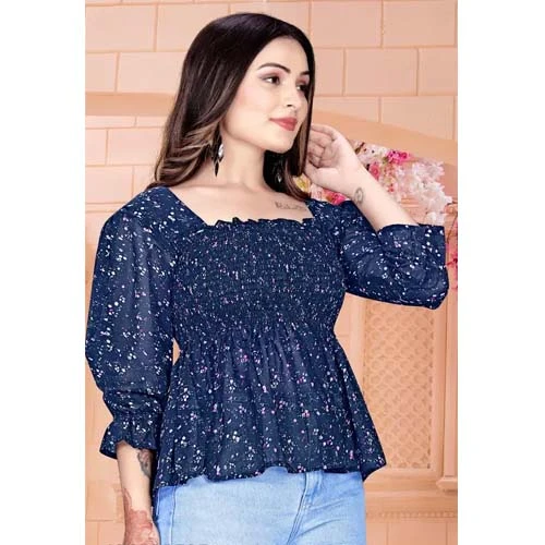 Jaipuri Short Top For Women