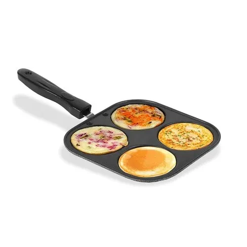 Kitchen4u Nonstick Multi Snack Maker Plate/pan (small) 4 In 1 mini pizza pan/utt