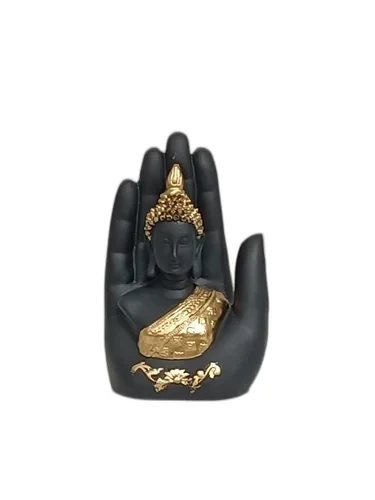 Polyresin Palm Buddha Statue