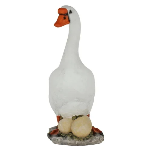 The Decorshed 21 Inches Duck With Eggs For Garden Decor, Duck For Garden Decorat