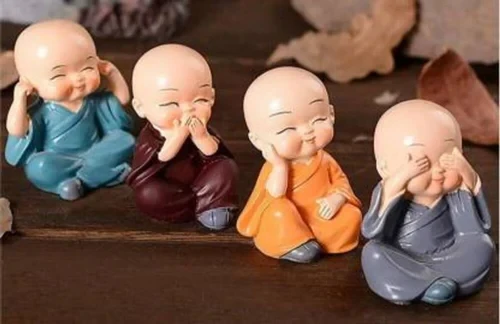 Monk Buddha Set Of 4