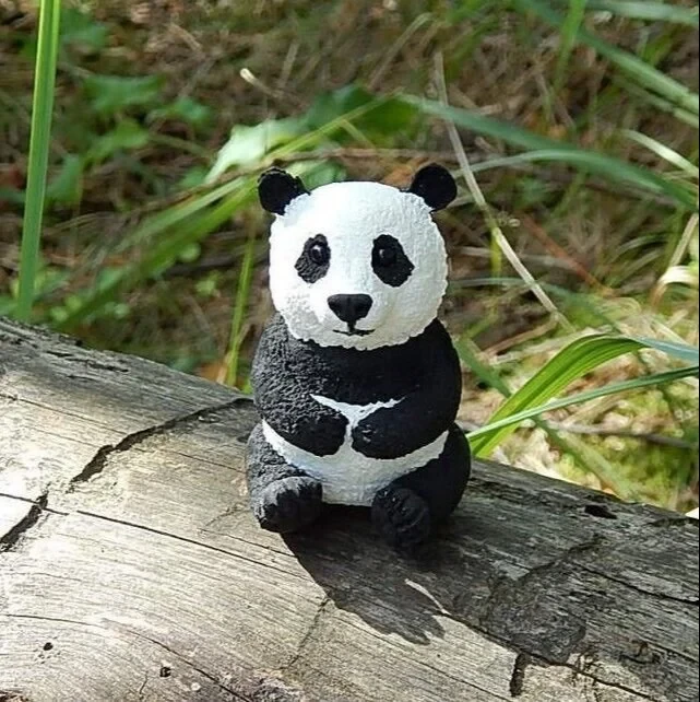The Decorshed Panda Miniature for Tray Decor, Garden decor and Resin Miniature