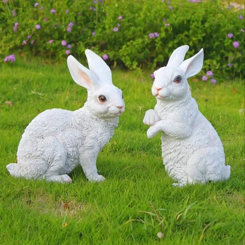 Thedecorshed Standing Rabbit for Garden Decoration, Animal Figure for Garden