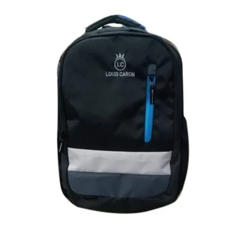 Printed Black College Bag