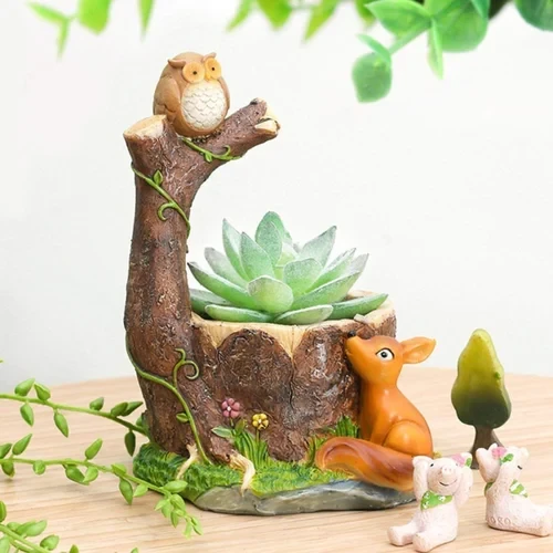 Resin Animal Pots