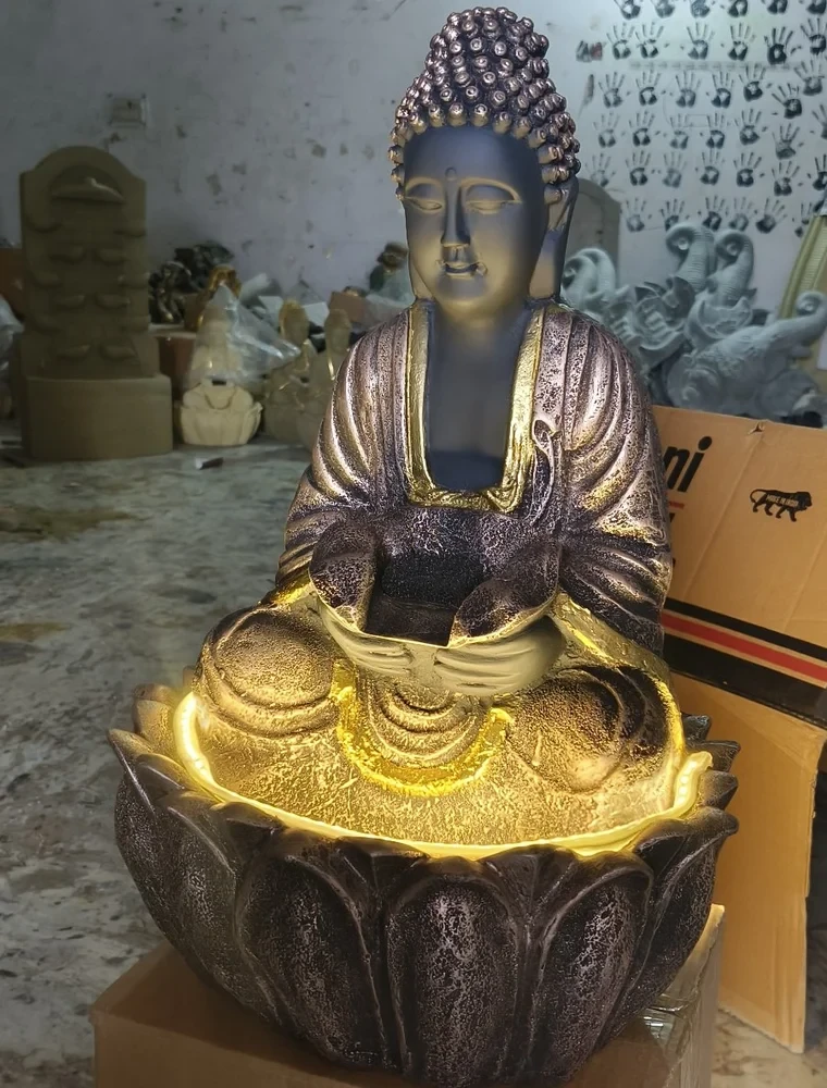 Mini Lotus Buddha Water Fountain
