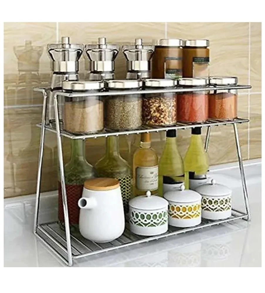 Steel Spice Rack, Shelves: 3, Size/Dimensions: Standard