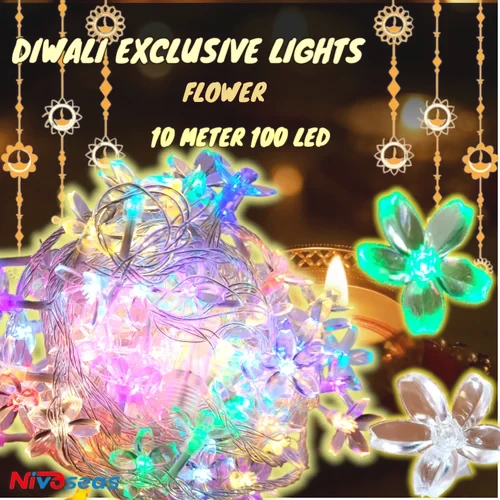 10m Flower RBG String Light