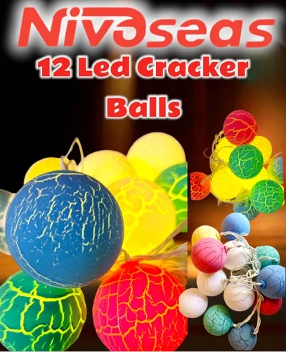 12 Cracker Ball LED String Light
