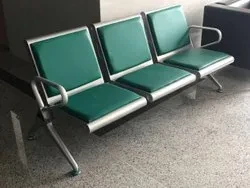 3 Seater Indian Black Waiting Chairs